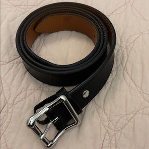 Shinola Detroit Men’s Black Leather Belt,42